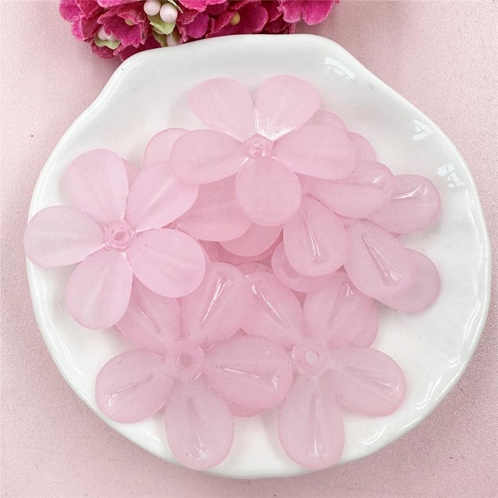 10 шт. 29 мм акриловые матовые цветочные бусины россыпью для изготовления украшений своими руками головные уборы телефонная цепочка ручная работа