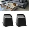 4/6Pcs Bed Risers Nonslip Desk Couch Bottom Elevator Oversized Furniture Riser Heavy Duty Bed Lifts Risers Enduring