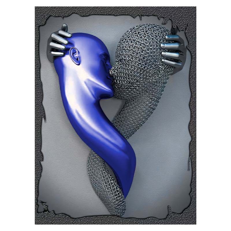 3D визуальные золотые, серебряные настенные художественные картины из металла, современные скандинавские персонализированные холсты, интерьерные картины, принты, домашний декор