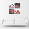 Canvas print, Set of red poppies