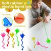 Soft Rubber Elastic Telescopic Hand Climbing Wall Creative Tricky Toy(Color Assorted Shipment)