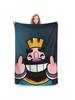 Мягкое одеяло Пикник Clash Royale Игровое Постельное белье Пледы Фланелевое покрывало Для спальни Забавное Покрывало для дивана-кровати