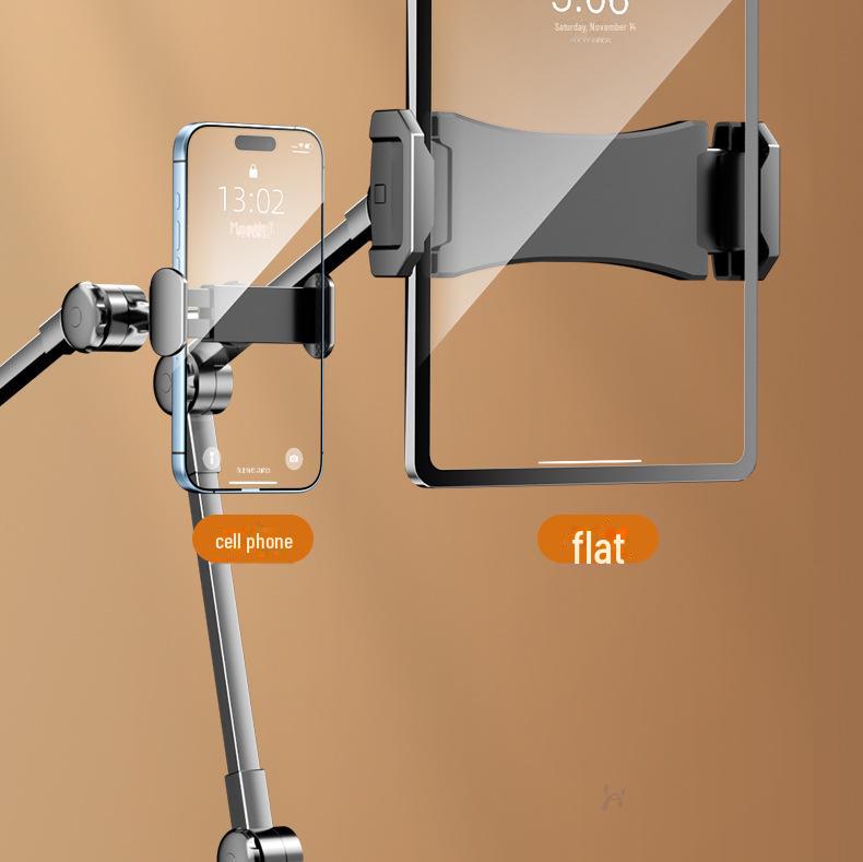 Регулируемая консольная подставка для телефонов, планшетов, iPad и коммутаторов — идеально подходит для использования на рабочем столе, прямых трансляций, съемки сверху и медленного просмотра.