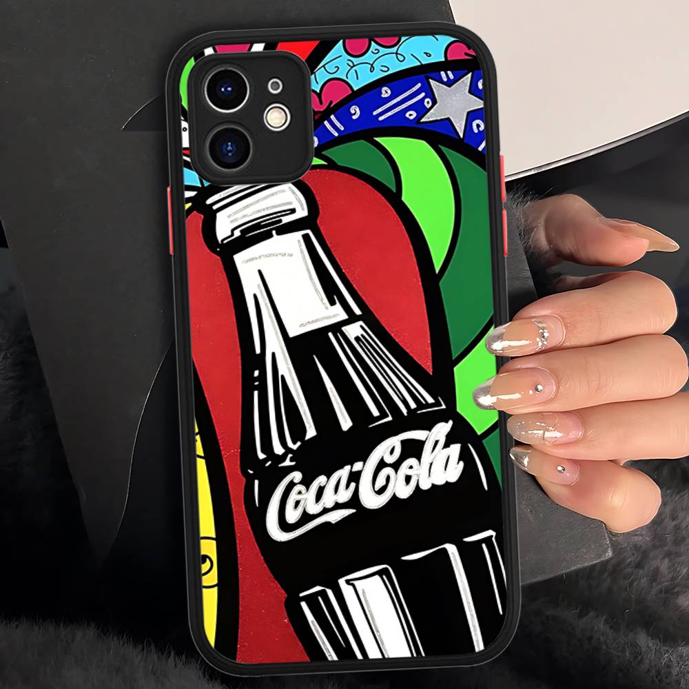 Чехол для телефона C-Coca-Cola для IPhone 16 15 14 11 12 13 Pro Max Plus 12 XS Max Задняя крышка Матовый чехол