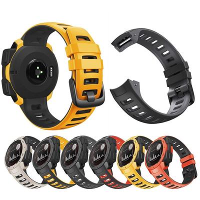 Подходит для Garmin Instinct Tactical/Tide/Esports двухцветный силиконовый ремешок для часов Garmin Instinct2 Solar Сменный ремешок на запястье