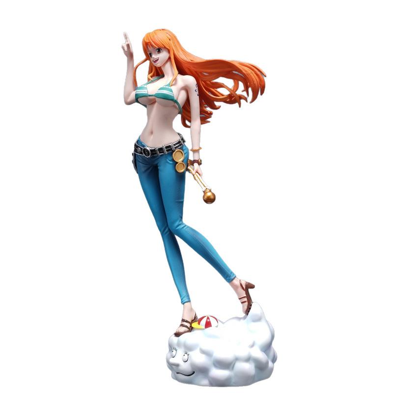 C2 Нами One Piece Аниме GK Фигурка 25 см ПВХ Раскрашенная Статуя Декор для стола Коллекционная Модель Игрушка Подарок для фанатов аниме Отаку