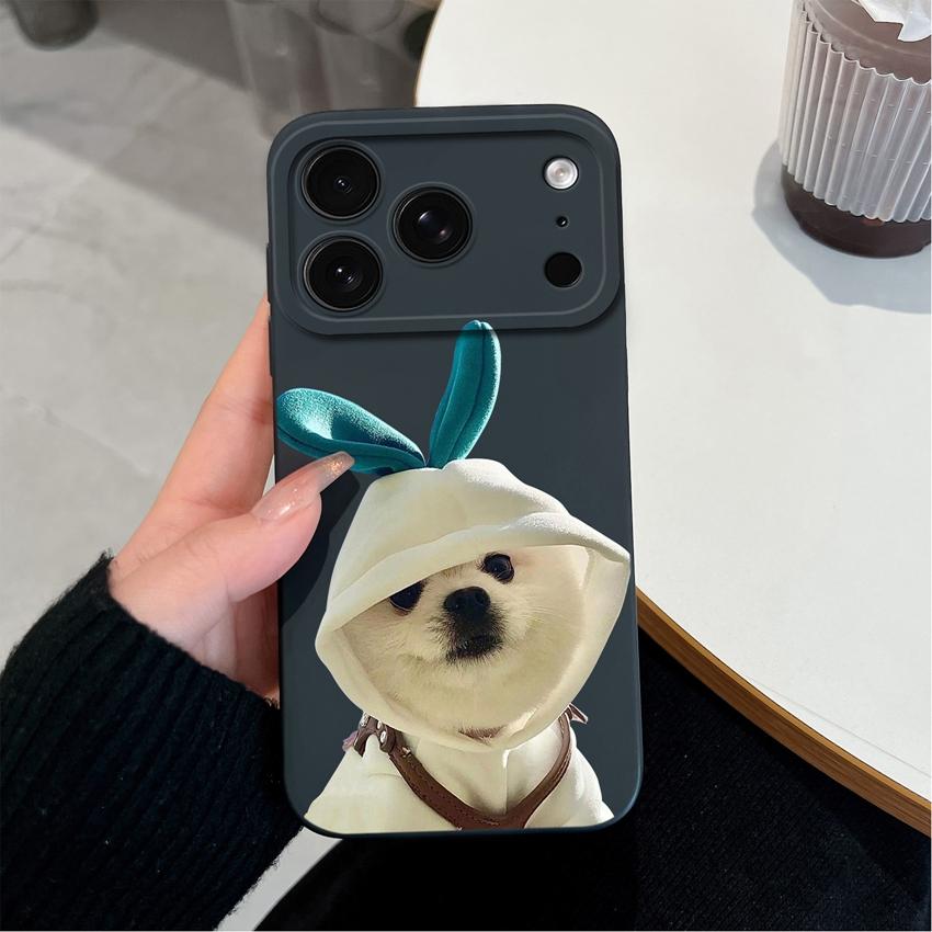For iPhone 17 17 Pro Case 17 Pro Max Phone Cover Cartoon Rabbit Cat Star Liquid Silicone Shockproof Shell For 17Air Shell Bumper