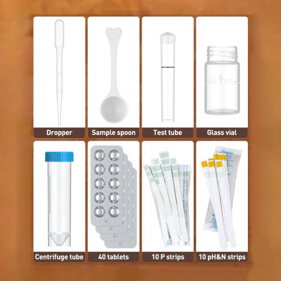 40 листов бумаги для анализа почвы 4 в 1 набор для анализа почвы на PH азот фосфор калий для помещений и улицы набор для анализа почвы для сада и двора фермы
