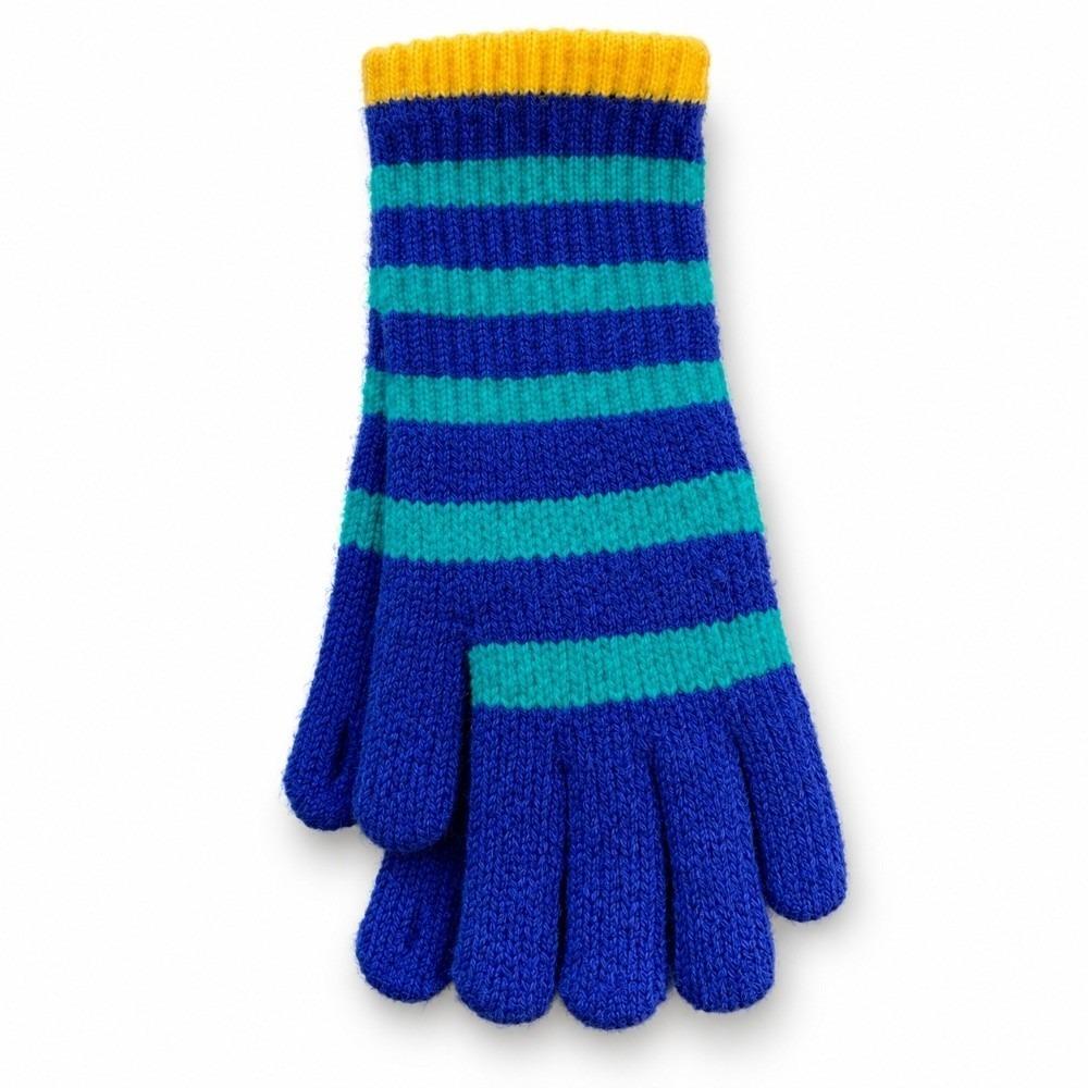 1 Pair Touchable Screen Striped Knitted Gloves Winter Women's Gloves Autumn Winter Season