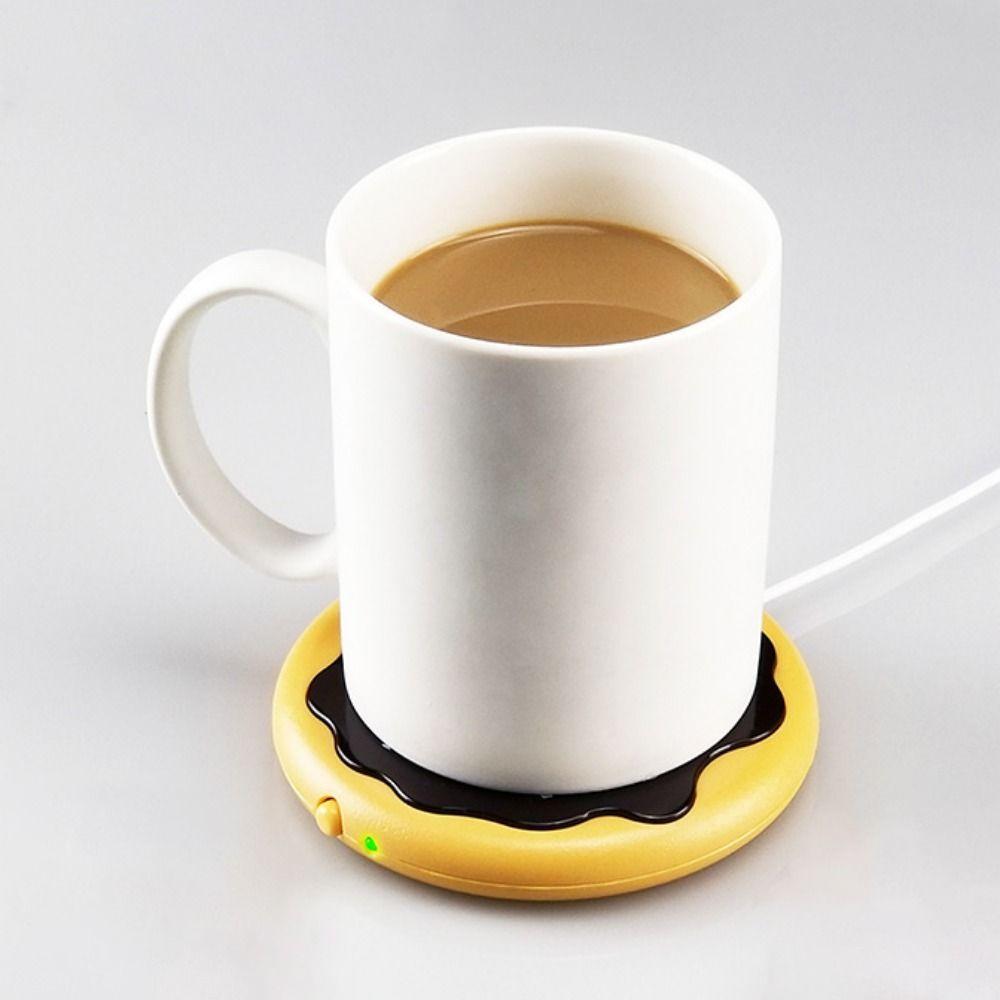 Милый USB Изолированный Термостатический Коврик Изысканный Сладкий Пончик Теплый Коврик для Чашки Подставка для Чайной Чашки Настольный