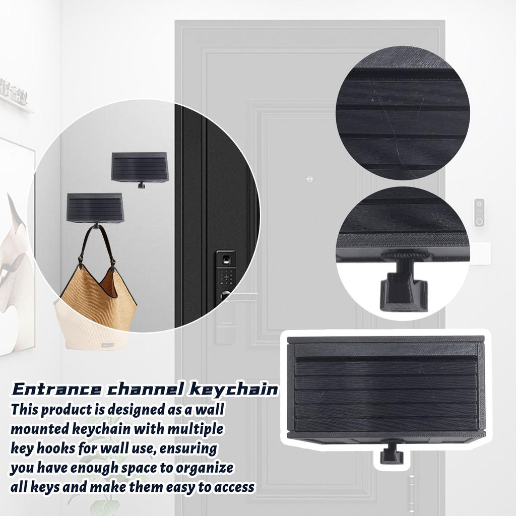 Держатель ключей для гаража с открывающейся дверью, держатель ключей для стены, забавный 3D-печатный органайзер для ключей, настенное крепление, простая установка вешалки для ключей для прихожей