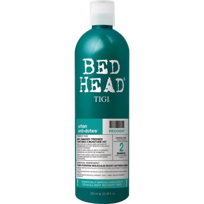 Shampooing Recovery 750 ml - Bed Head TIGI - Réparateur - Niveau 2 - Usage professionnel