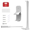 White Wall Mount + Storage Hook Set Accessories For PS5 Slim Console