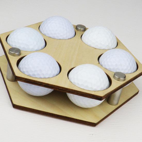 Сотовый держатель для мяча для гольфа, настенное крепление, деревянный шестиугольный мяч для гольфа, подставка для коллекционера, украшение, подарок для энтузиастов