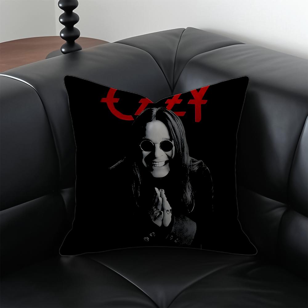 singer rock OOzzy OOsbourne Cushion Cover Pillow Case Antidustmite Invisible zipper silky plush cushion