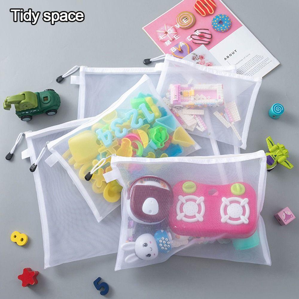 Transparent Pen Bag Nylon Clear Zipper Pouch New Puzzle Storage Bag Student