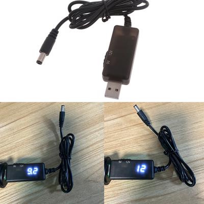USB 5V к DC9V 12V Преобразователь Повышающий Напряжение Преобразователь Кабель Питания Шнур USB к Разъему 5.5x2.1мм Линия Питания DC