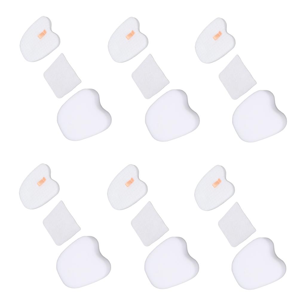 6PCS Vacuum Cleaner Filter Set Post Foam Felt Filter Replacement for Shark XPSTFH380 ZS360 ZS361C