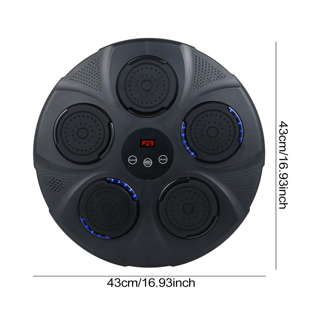 Музыкальный боксерский тренажер с боксерскими перчатками, настенный умный музыкальный боксерский тренажер, электронный бокс