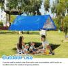 2 m x 6 m rugged waterproof canvas thickness 110 g/m² with reinforced eyelets, for versatile outdoor use, Blue