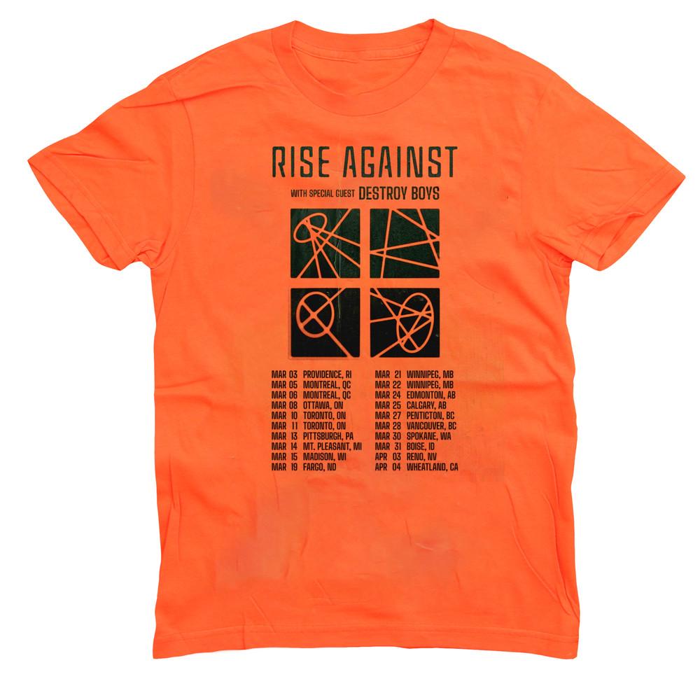 Rise Against North American Tour Full Size S to 5XL Tshirt QT1679 Unisex T-Shirt