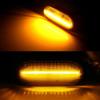 2pcs Euro Style Smoked Lens Amber LED Side Marker Lights For Volkswagen MK4 Golf Jetta Bora B5/B5.5 Passat or Beetle and GTI R32