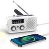 Greeshow Аварийное Солнечное Радио с Рукояткой AM/FM/SW со Светодиодным Фонариком Сигналом SOS Power Bank 2000 мАч