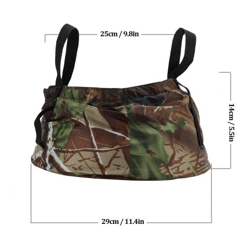 Folding Bucket, Footbath Bucket, Durable, Easy to Store, Lightweight, Polyester, Multipurpose (Camouflage) Washtub