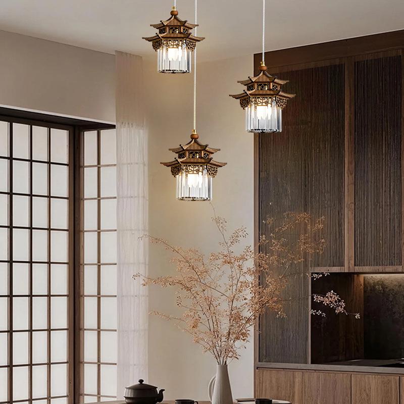 Song Dynasty Teahouse Chandelier: Classic Chinese Corridor Design