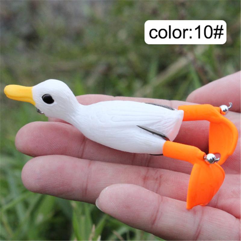 Fish King 1 шт. Пропеллерный плавник для ловли утки, приманка для ловли лягушки, 9 см, 11,3 г, искусственная приманка для утки, 3D-глаза, дневные приманки для окуня