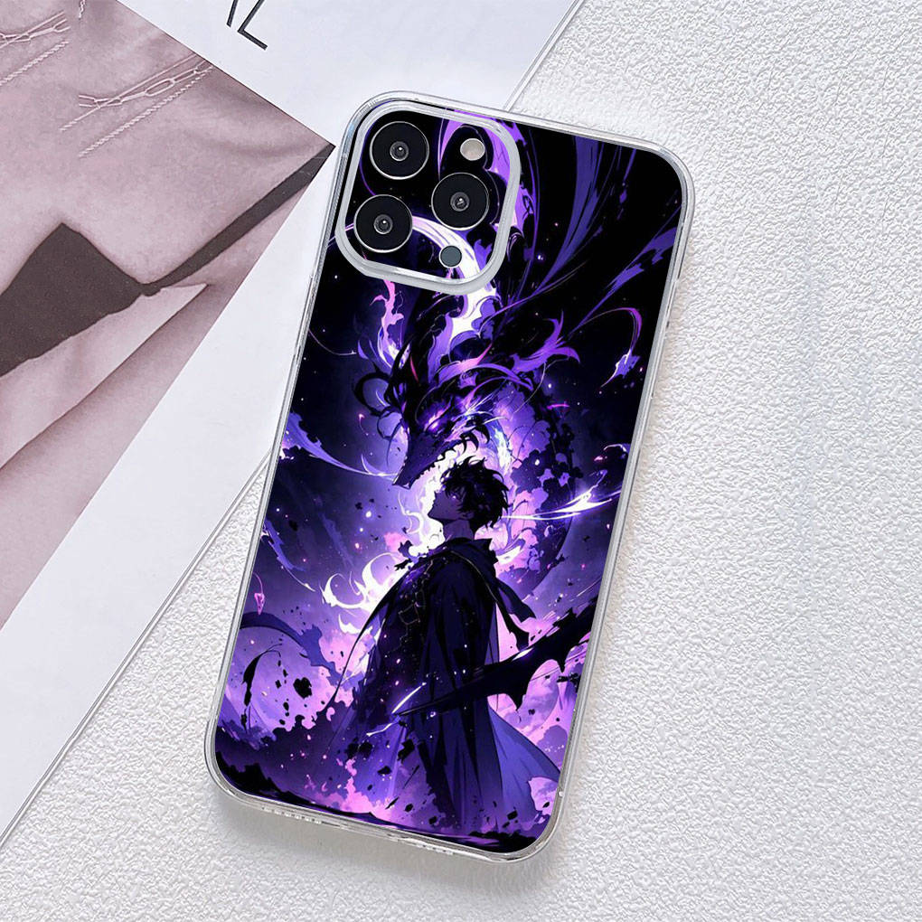 Для Motorola Moto Edge 40 30 neo G54 G24 G84 iPhone 15 14 Xiaomi Redmi Note 13 12 11 Pro Samsung Galaxy A54 Sung Jinwoo Solo Leveling Arise аниме-чехол