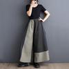 Cotton Plus Size Vintage Floral High Waist Casual Loose Spring Autumn Wide Leg Pants Women Bloomers Trousers
