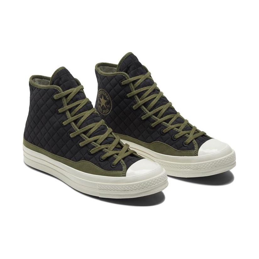 Converse Высокие стеганые кроссовки унисекс Chuck 70 черные A01399C