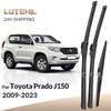 Для Toyota Prado J150 2009- 2010 2011 2012 Передние и задние щетки стеклоочистителя Щетки для лобового стекла 26"+20"+12"