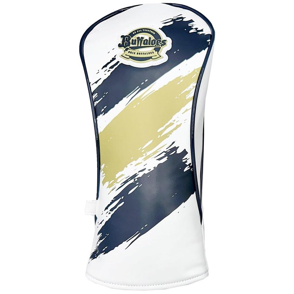 Чехол для головки клюшки для гольфа Lezax Orix Buffaloes, Защитный чехол для клюшки из синтетической кожи, Белый OBHC-6863