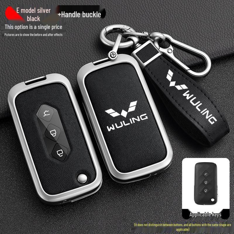 Wuling Xingchen 2022 Key Cover for 21 Jiachen Xingyao Edition - Metal Folding Car Key Shell with Buckle