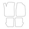 Velour Car Mat Set - Car Mats Fitting for: Chrysler Sebring 2000-2006 Black Edging