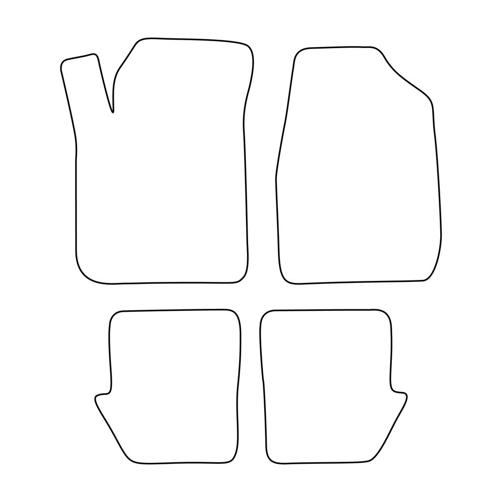 Velour Car Mat Set - Car Mats Fitting for: Chrysler Sebring 2000-2006 Black Edging