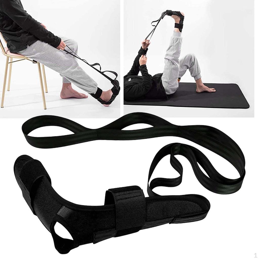 Фитнес-растягивающийся ремень для подколенных сухожилий, легкие принадлежности для упражнений, пояс с несколькими петлями для ног