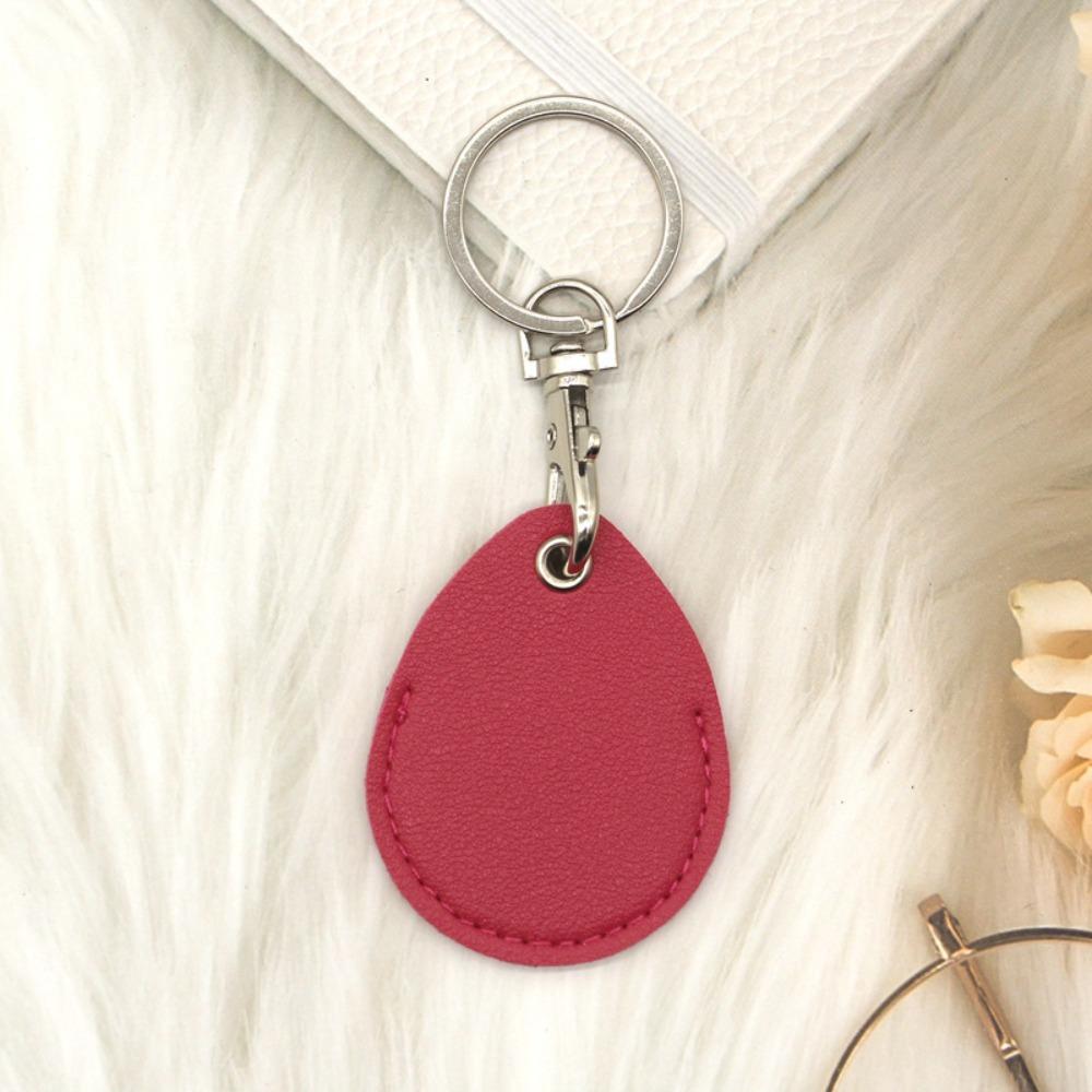 Противокоррозийный кожаный брелок однотонный держатель для пропусков универсальный брелок подвесной аксессуар