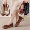 Spring Cowhide Low-Cut Soft Sole Round Toe Retro Women's Casual Shoes