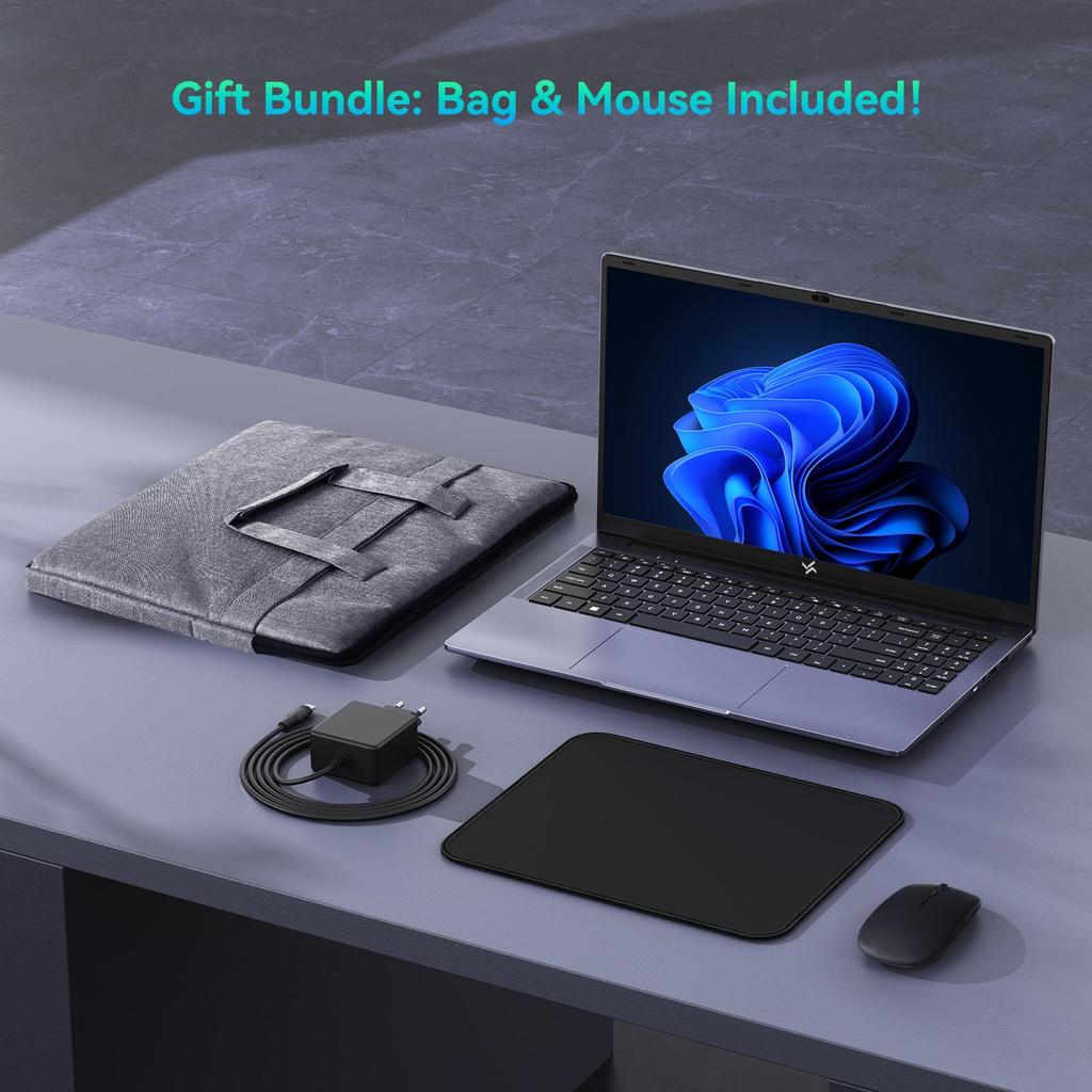 Hunidun Hibook 6 Laptop 15.6 inch 16GB+256/512GB Intel TwinLake N150 4 cores4 threads Windows11 Home Notebook