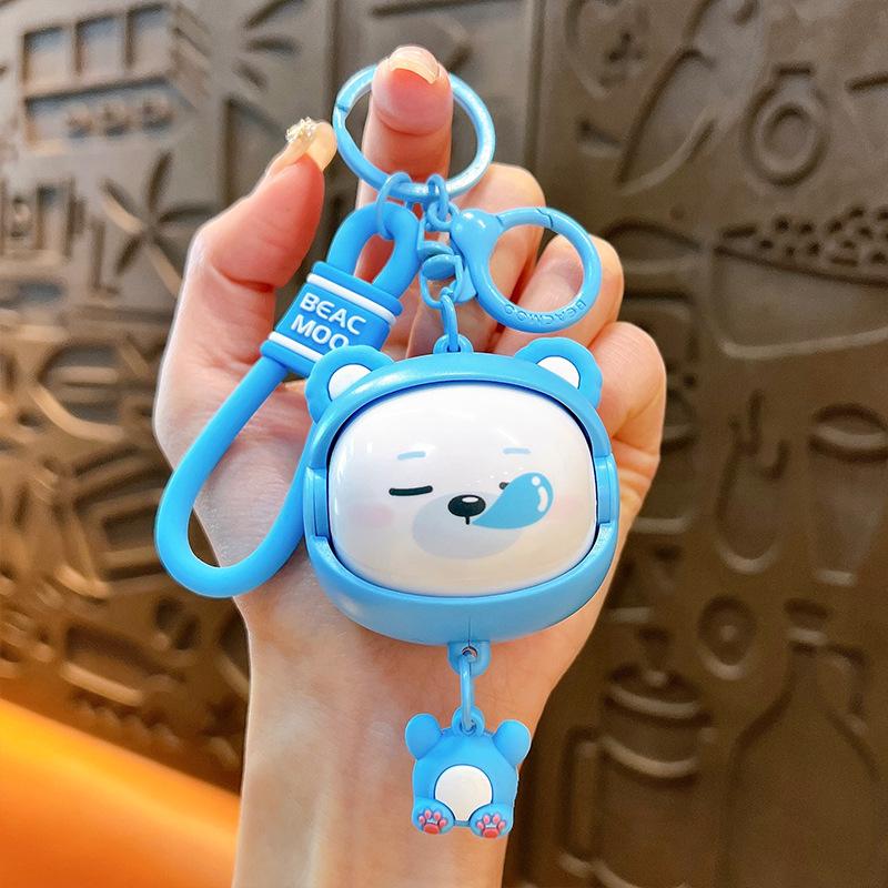 Брелок для ключей с изображением мультяшного лица, подвеска для школьного портфеля, креативная кукла, брелок для ключей, детская игрушка