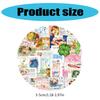 30 Sheets Retro Sticker Japanese Snack Sticker Waterproof Water Bottle Sticker Lovely Decorative Sticker for Scrapbook