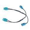 1/2pcs Fakra Radio Antenna Adapter RNS RCD 510 310 315 210 Fit For Car 2-to-1 Radio Antenna Connector