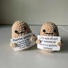1pc Handmade Potato Dolls, Quirky Motivational Card Decorations, Hanging Decorations