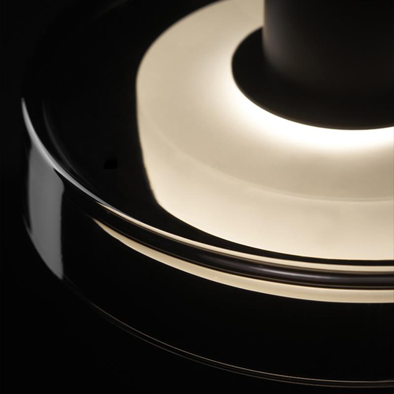 Итальянская медная простая маленькая люстра для спальни, прикроватная подвесная лампа, скандинавский дизайнерский креативный стеклянный обеденный бар, подвесной светильник