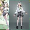 Игра Genshin Impact Весеннее послание Светлячок Косплей костюм Фанарт Светлячок Женский Школьная форма Костюм для Хэллоуин-вечеринки