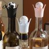 Sparkling Water Bottle Plugs Football-shaped Wine Stoppers, Silicone Champagne Savers, Leak-proof Sealer Flexible Drink Sealers for Beer Soda,