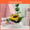 Simulated Sunflower Green Plant Bonsai For Indoor And Decoration Outdoor